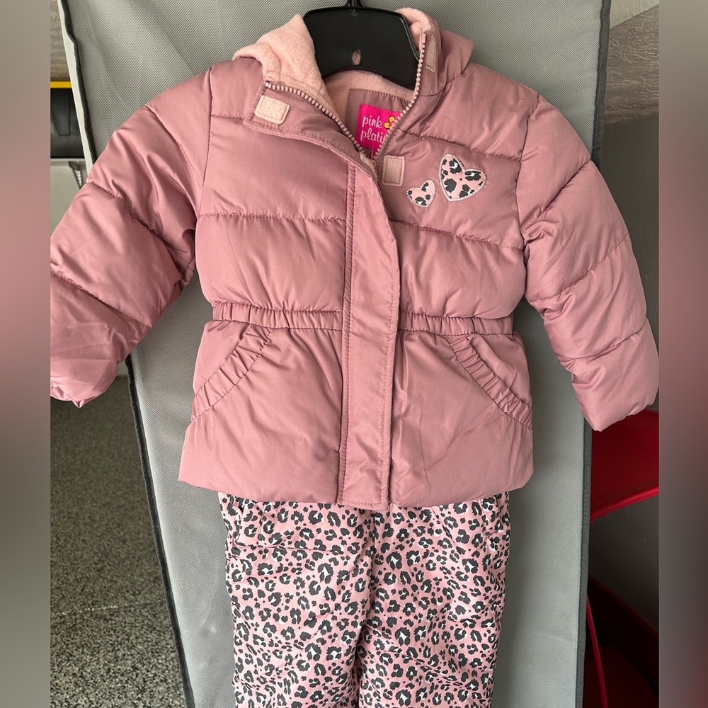 Snowsuit & matching coat (2T)